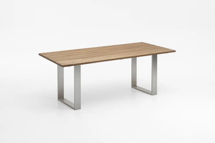 Gartentisch NIEHOFF �Noah Profilkufe Esstisch 160x95� Teakholz recycled